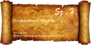 Szappanos Hedda névjegykártya